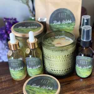 Rich Witch Ritual Set | Prosperity Spell Candle, Anointing Oil, Room Spray, Herbal Blend