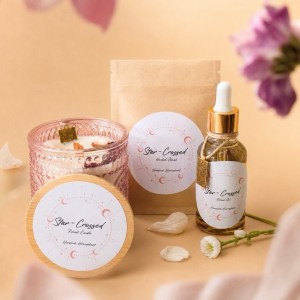 Star-Crossed Ritual Kit | Sweetening, Heart Opening, & Love Workings | Ritual Oil, Candle, and Herbal Blend